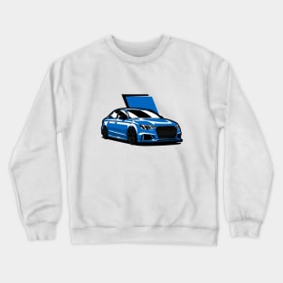 Blue A3 RS3 Front Crewneck Sweatshirt